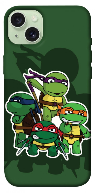 Чехол itsPrint Green turtles для Apple iPhone 15 Plus (6.7"), детские, купить оптом с доставкой