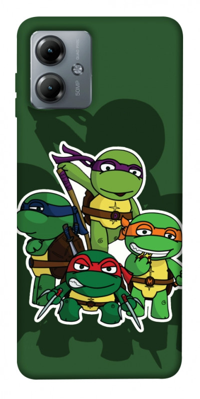 Чехол itsPrint Green turtles для Motorola Moto G14, детские, купить оптом с доставкой