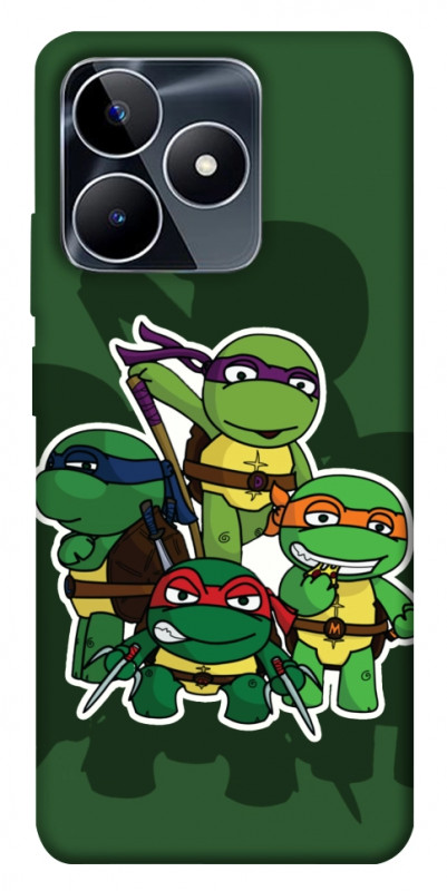 Чехол itsPrint Green turtles для Realme C53, детские, купить оптом с доставкой