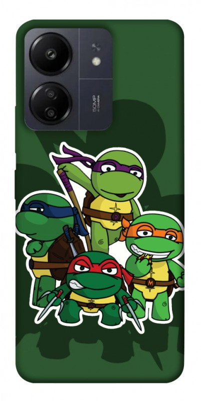 Чехол itsPrint Green turtles для Xiaomi Redmi 13C, детские, купить оптом с доставкой