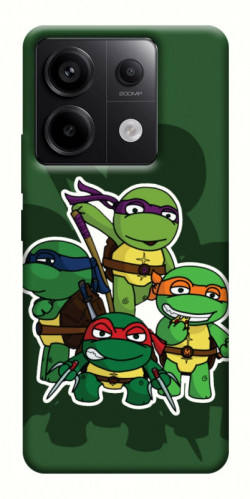 Чехол itsPrint Green turtles для Xiaomi Redmi Note 13 Pro 4G