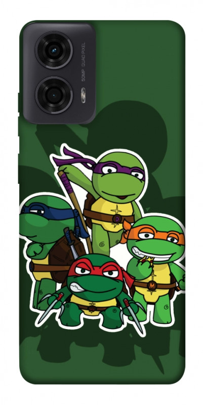 Чехол itsPrint Green turtles для Motorola Moto G24, детские, купить оптом с доставкой