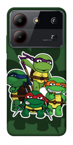 Чохол itsPrint Green turtles для ZTE Blade A54 4G