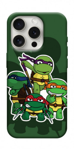 Чехол itsPrint Green turtles для Apple iPhone 16 Pro (6.3")