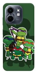 Чехол itsPrint Green turtles для Infinix Smart 9 4G / Hot 50i