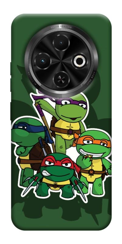 Чохол itsPrint Green turtles для TECNO Spark 30C, дитячі, купити оптом з доставкою