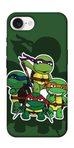 Чехол itsPrint Green turtles для Apple iPhone 16e (6.1")