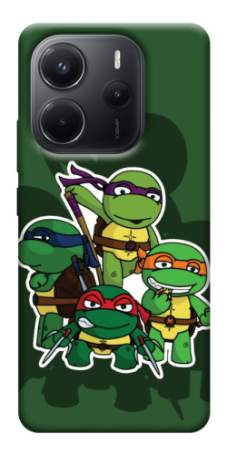 Чехол itsPrint Green turtles для Xiaomi Redmi Note 14 4G (Int. version)
