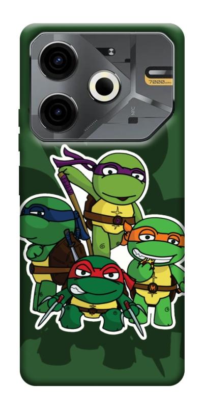 Чехол itsPrint Green turtles для TECNO Pova 6 Neo (LI6), детские, купить оптом с доставкой