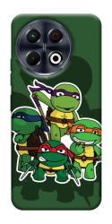 Чохол itsPrint Green turtles для TECNO Spark 30 Pro (KL7)
