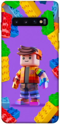 Чехол itsPrint Colorful constructor для Samsung Galaxy S10