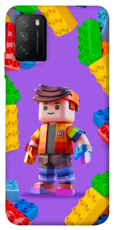 Чехол itsPrint Colorful constructor для Xiaomi Poco M3, детские, купить оптом с доставкой