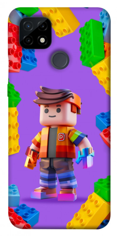 Чехол itsPrint Colorful constructor для Realme C21, детские, купить оптом с доставкой