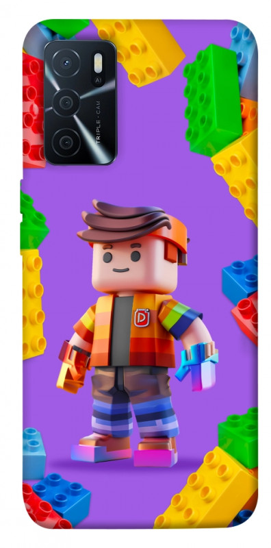Чехол itsPrint Colorful constructor для Oppo A16s / A16, детские, купить оптом с доставкой