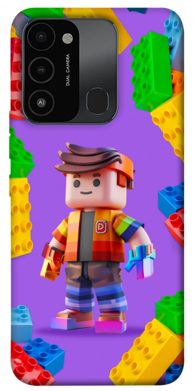Чехол itsPrint Colorful constructor для TECNO Spark 8C, детские, купить оптом с доставкой