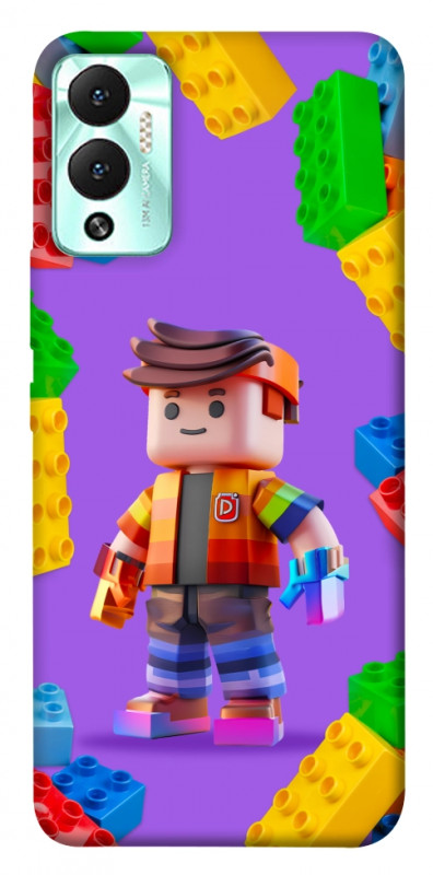 Чехол itsPrint Colorful constructor для Infinix Hot 12 Play, детские, купить оптом с доставкой
