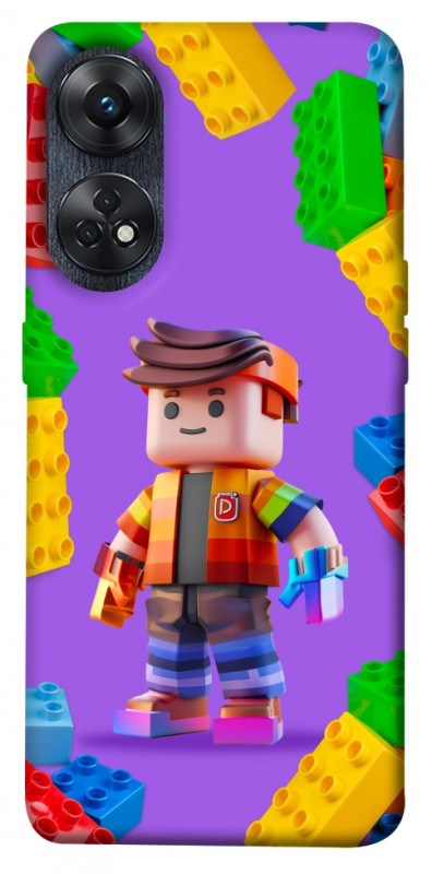 Чехол itsPrint Colorful constructor для Oppo Reno 8 T 4G, детские, купить оптом с доставкой