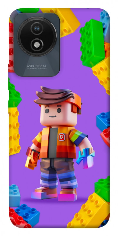 Чехол itsPrint Colorful constructor для Vivo Y02, детские, купить оптом с доставкой