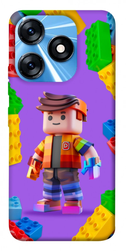 Чехол itsPrint Colorful constructor для TECNO Spark 10 Pro, детские, купить оптом с доставкой