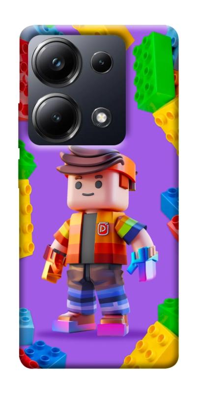 Чехол itsPrint Colorful constructor для Xiaomi Redmi 13 4G / Poco M6 4G, детские, купить оптом с доставкой