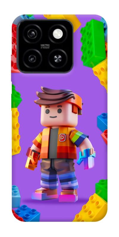 Чехол itsPrint Colorful constructor для ZTE Blade A55 4G, детские, купить оптом с доставкой
