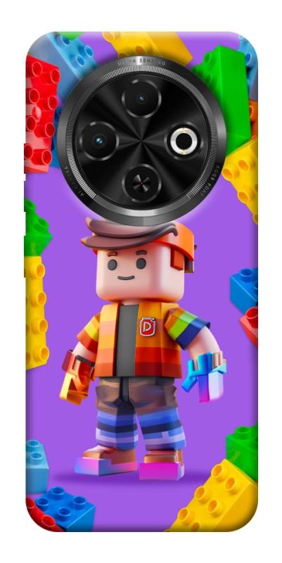 Чехол itsPrint Colorful constructor для TECNO Spark 30C, детские, купить оптом с доставкой