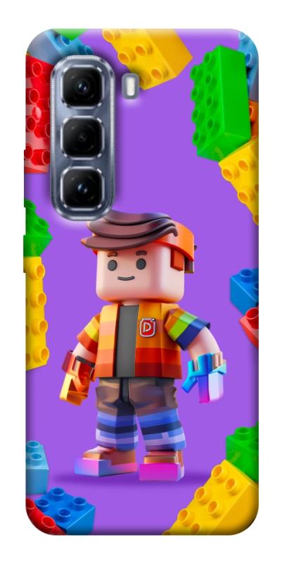Чехол itsPrint Colorful constructor для Infinix Hot 50 Pro, детские, купить оптом с доставкой