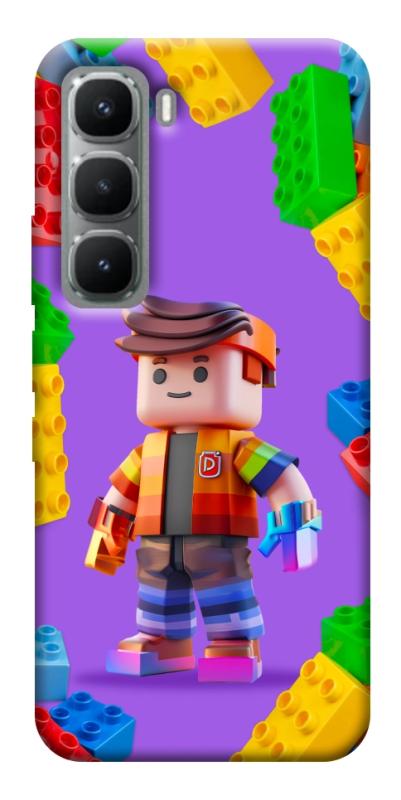 Чехол itsPrint Colorful constructor для Infinix Hot 60 Pro+, детские, купить оптом с доставкой