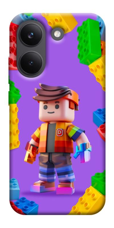 Чехол itsPrint Colorful constructor для Xiaomi Poco X8 Pro, детские, купить оптом с доставкой