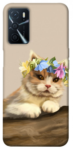 Чехол itsPrint Cat in flowers для Oppo A54s