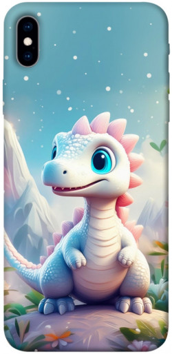 Чехол itsPrint Белый дракоша для Apple iPhone XS Max (6.5")