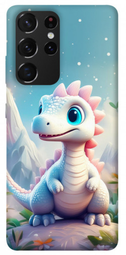 Чехол itsPrint Белый дракоша для Samsung Galaxy S21 Ultra