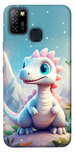 Чохол itsPrint Білий дракоша для Infinix Hot 10 Lite