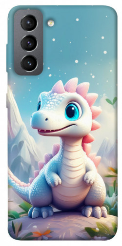 Чехол itsPrint Белый дракоша для Samsung Galaxy S21 FE