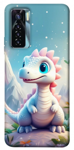 Чехол itsPrint Белый дракоша для TECNO Camon 17 Pro