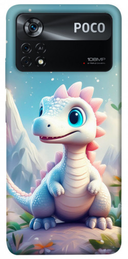 Чехол itsPrint Белый дракоша для Xiaomi Poco X4 Pro 5G