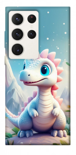 Чехол itsPrint Белый дракоша для Samsung Galaxy S23 Ultra