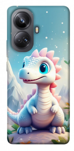 Чехол itsPrint Белый дракоша для Realme 10 Pro+