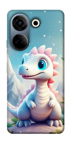 Чехол itsPrint Белый дракоша для TECNO Camon 20 Pro (CK7n)