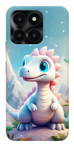 Чохол itsPrint Білий дракоша для Huawei Honor X6a