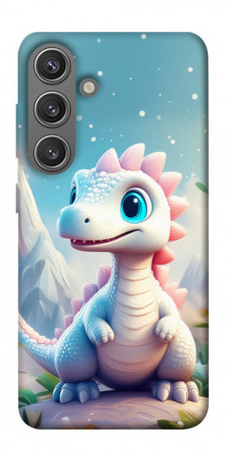 Чехол itsPrint Белый дракоша для Samsung Galaxy S24
