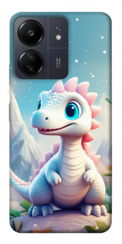 Чехол itsPrint Белый дракоша для Xiaomi Redmi 13C