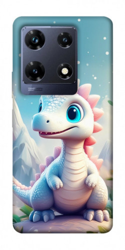 Чохол itsPrint Білий дракоша для Infinix Note 30 Pro