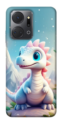 Чохол itsPrint Білий дракоша для Huawei Honor X7a