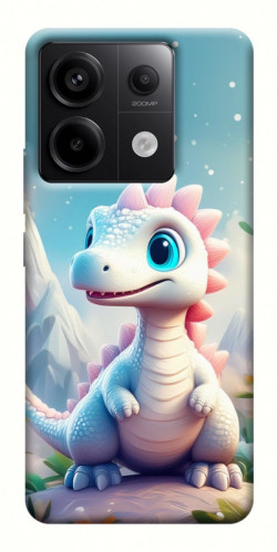 Чехол itsPrint Белый дракоша для Xiaomi Redmi Note 13 Pro 4G