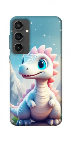 Чехол itsPrint Белый дракоша для Samsung Galaxy S24 FE