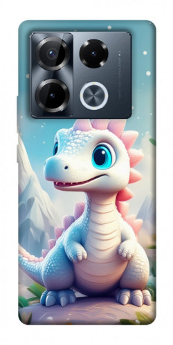 Чехол itsPrint Белый дракоша для Infinix Note 40 Pro 4G