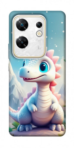 Чехол itsPrint Белый дракоша для Infinix Zero 30 4G