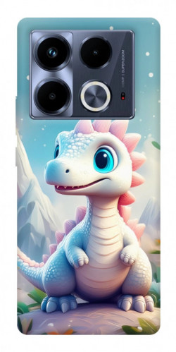 Чехол itsPrint Белый дракоша для Infinix Note 40 4G