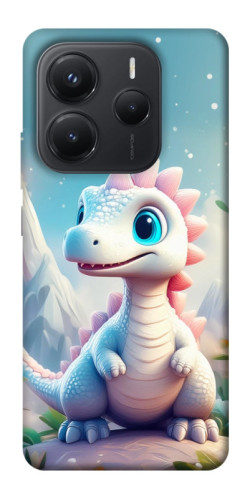 Чехол itsPrint Белый дракоша для Xiaomi Redmi Note 14 5G